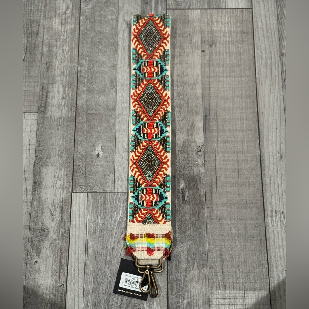 Gorgeous Beaded guitar strap/ purse strap NWT